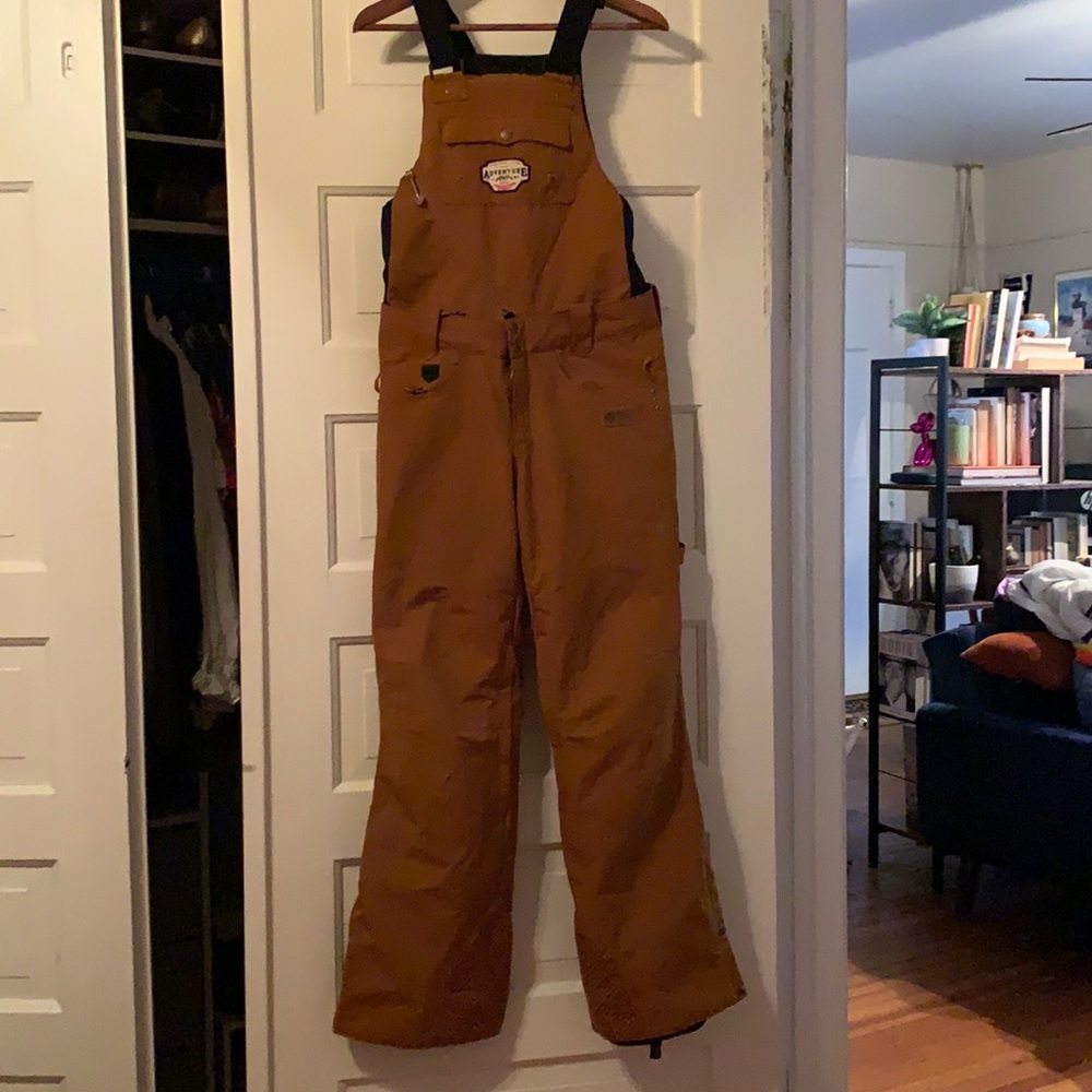 *SOLD via FB Mkt* Picture Organic Adventure Series camel Seattle women’s ski bib